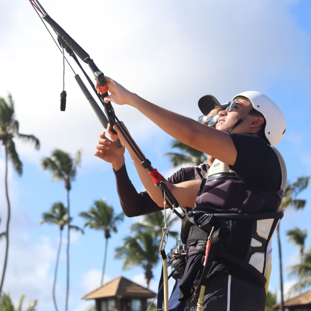 Kitesurfing in Praia do Forte, Bahia